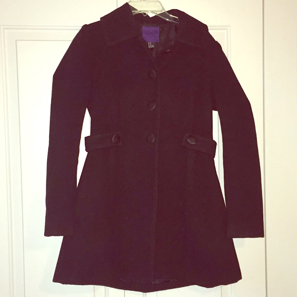 Peacoat with satin buttons